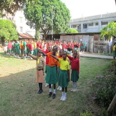 Scouts marching