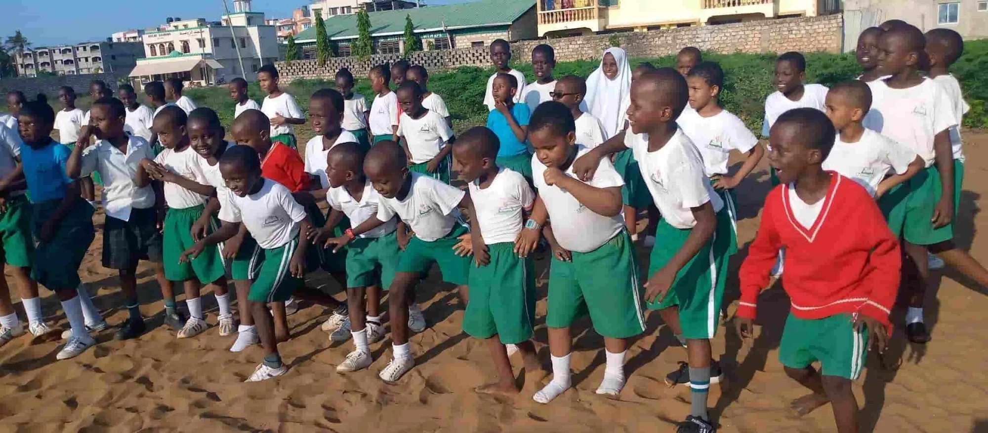 Furaha Junior School students performing at the annual talent show in Mtwapa