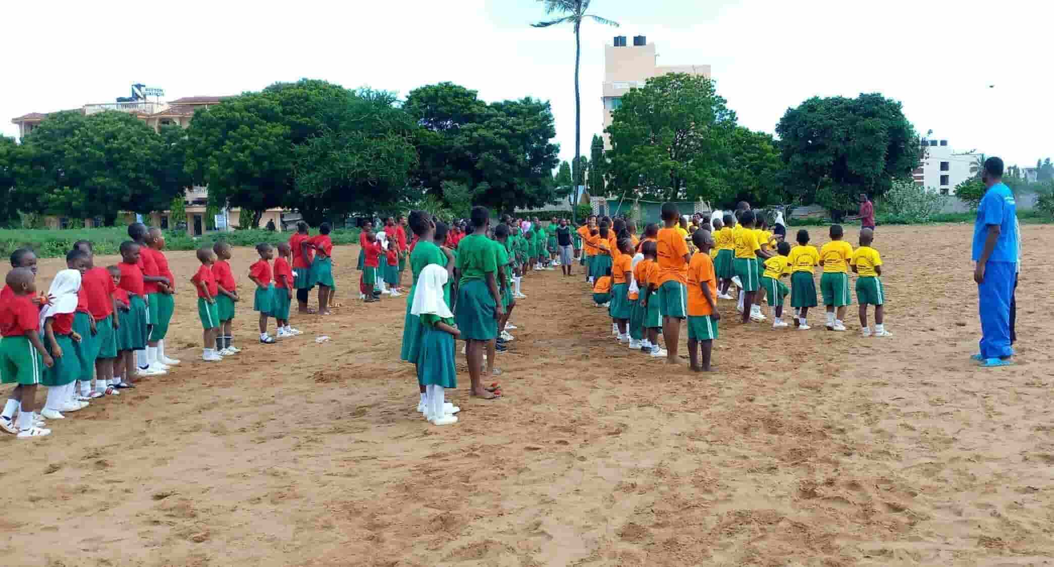 Children playing in the field